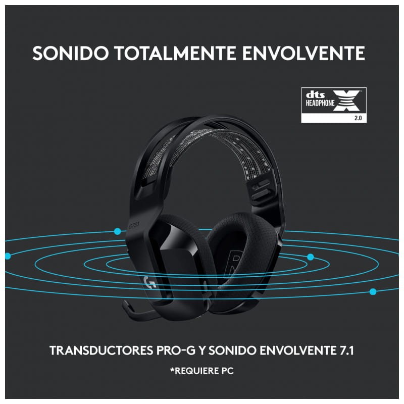 Logitech G G733 Preto - Auricular Auricular sem fios - Item6
