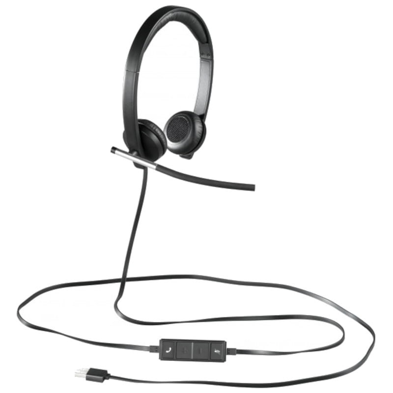 Logitech H650e - Auscultadores com Microfone Preto/Prata - Item2