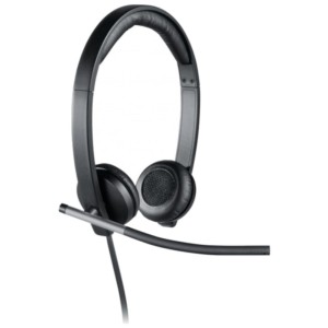 Logitech H650e - Headphones with Microphone Black/Silver