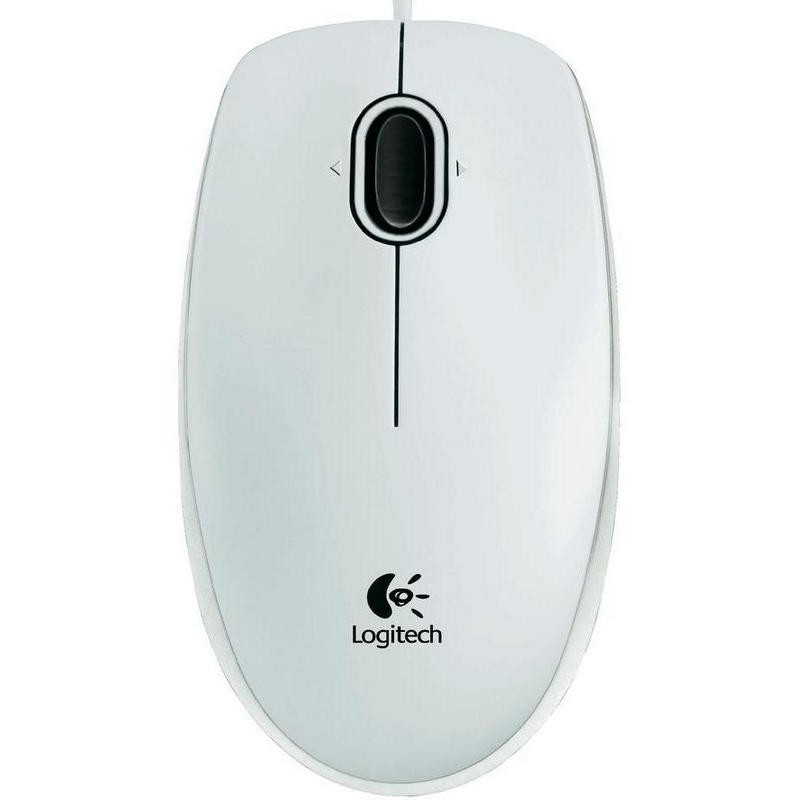 Logitech B100 White Mouse