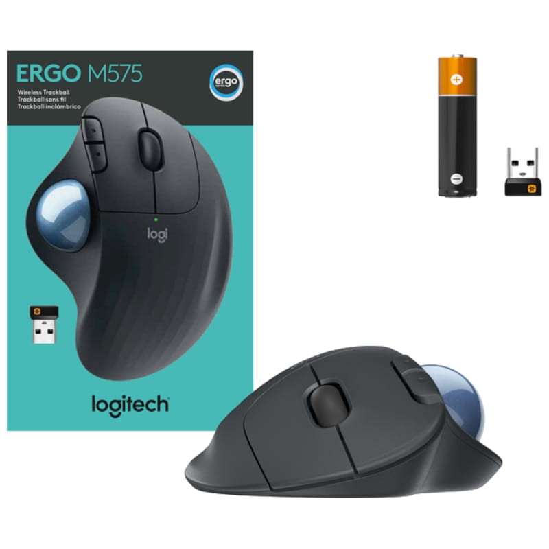 Logitech Ergo M575 USB Bluetooth Graphite - Souris sans fil - 2000 DPI - Ítem5