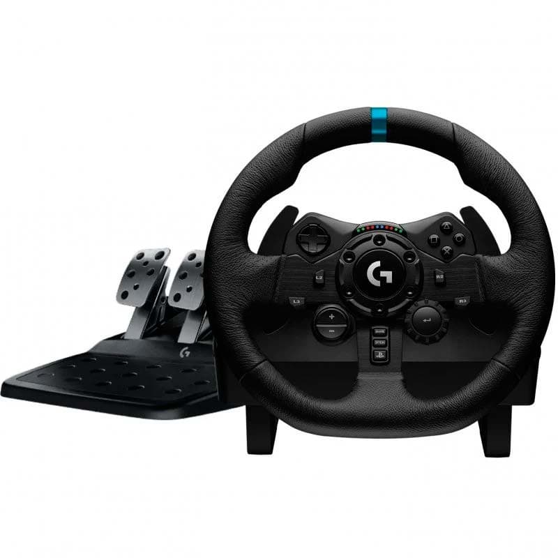 Volant + Pédales Logitech G923 pour PS5/PS4/PC - Avant
