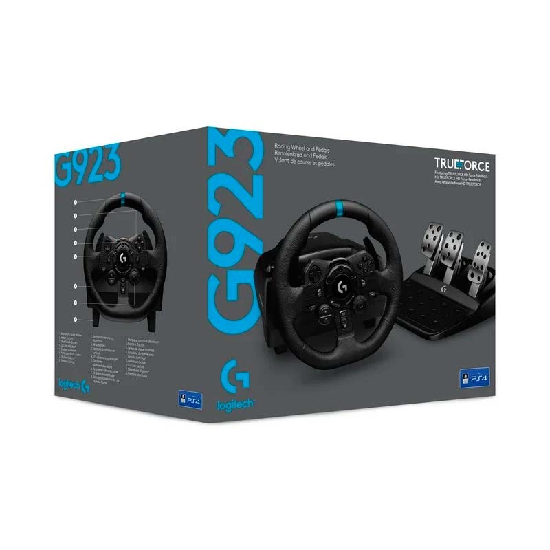 Volant de course avec pédales Logitech G G923 pour PC / PlayStation 4 et 5