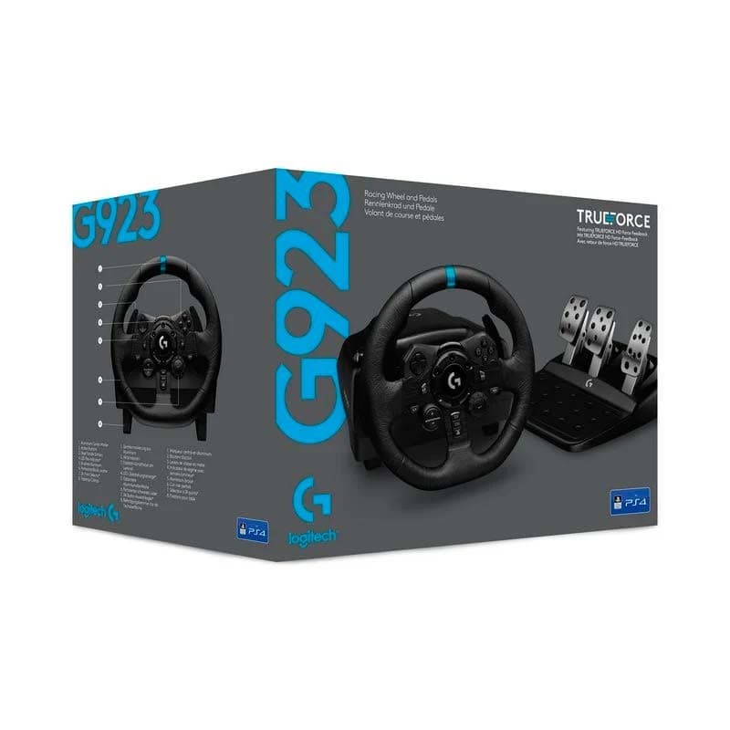 Volant + Pédales Logitech G923 pour PS5/PS4/PC - Emballage