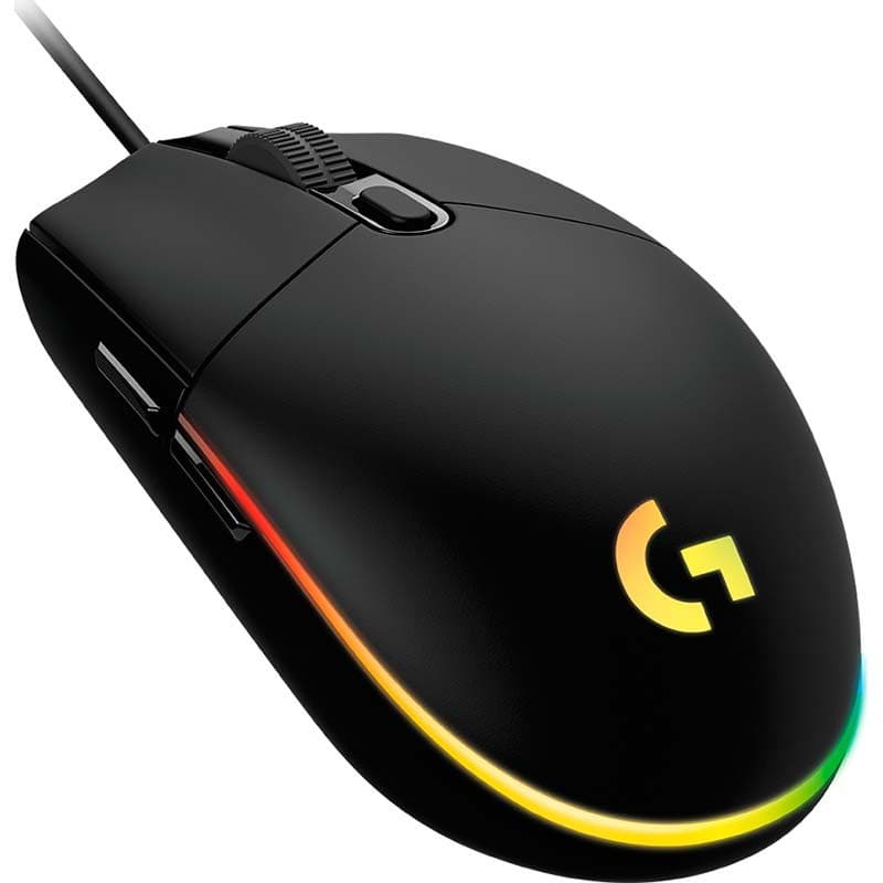 Rato Gaming Logitech G102 USB RGB - Vista superior esquerda