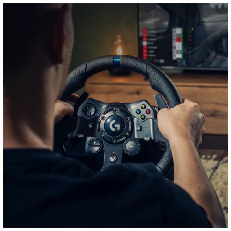 Logitech G G923 Volante + Pedales Xbox Series X/S, Xbox One, PC Color: Negro - Ítem2