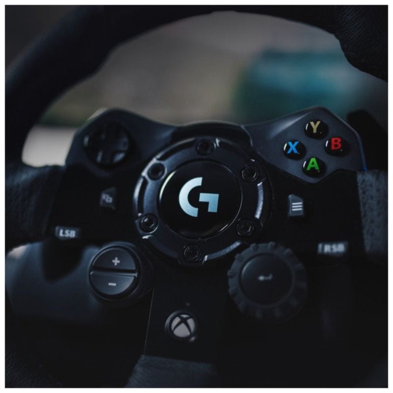 Logitech G G923 Volante + Pedales Xbox Series X/S, Xbox One, PC Color: Negro - Ítem3
