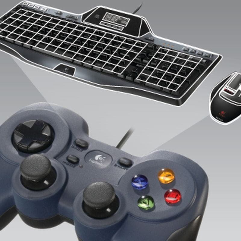 Logitech G Gamepad F310 USB PC Preto - Adaptável