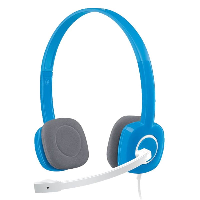 logitech headset with blue mic