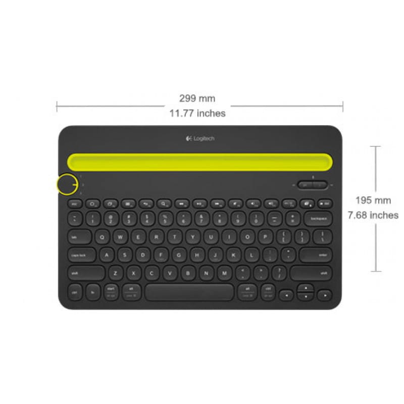 Logitech Bluetooth Multi-Device Keyboard K480 - Negro - Teclado inalámbrico Alemán - Ítem4