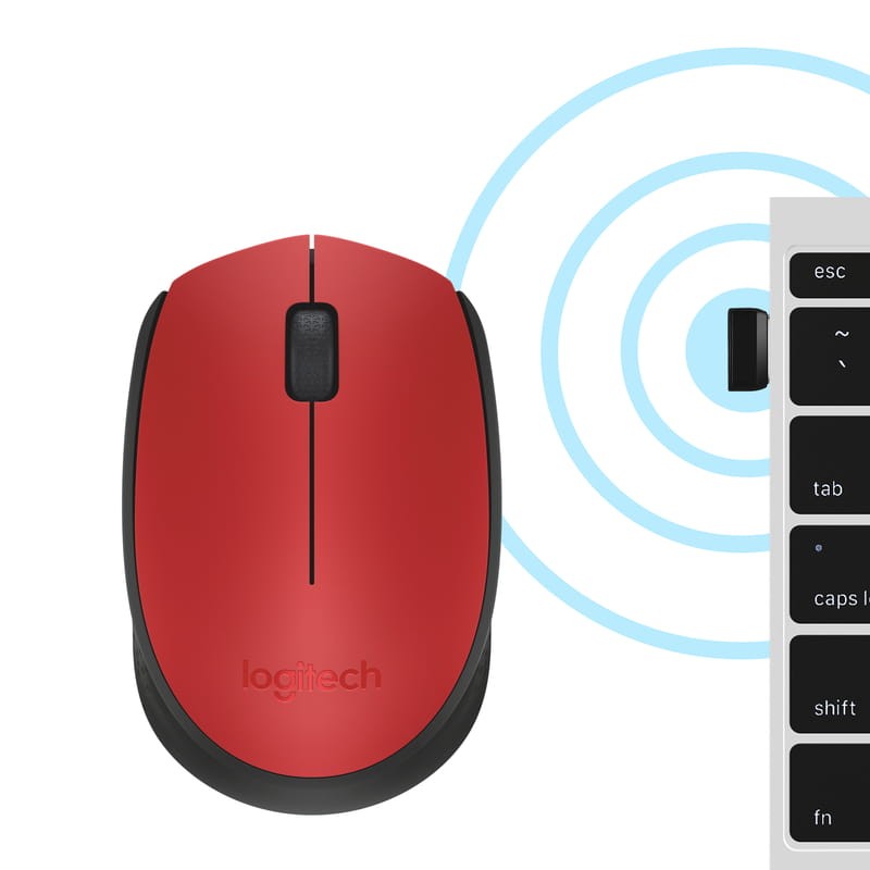 Logitech M171 Red-K USB Rojo - Ratón Inalámbrica - 1000 DPI - Ítem3