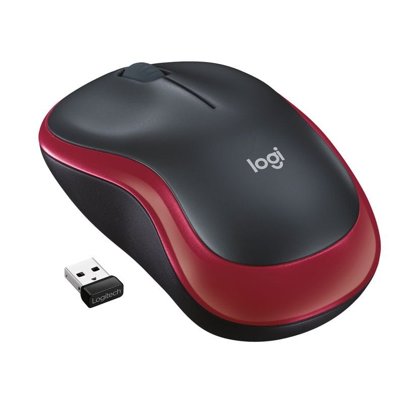 Logitech M185 Rouge/Noir - Souris sans fil - 1000 DPI - Ítem1