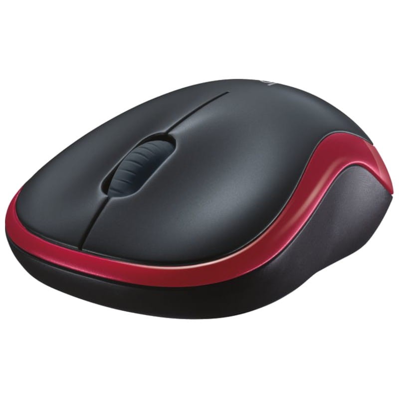 Logitech M185 Rojo/Negro - Ratón inalámbrico - 1000 DPI - Ítem2