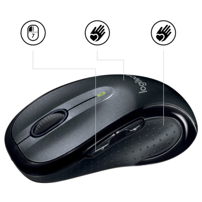 Rato laser sem fios Logitech M510 Preto - Item3