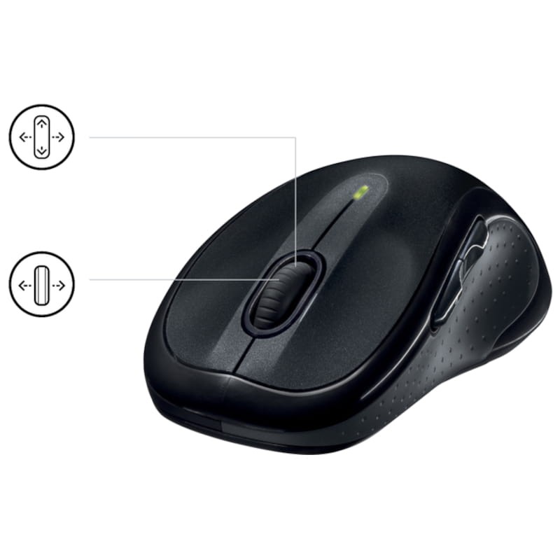 Rato laser sem fios Logitech M510 Preto - Item4