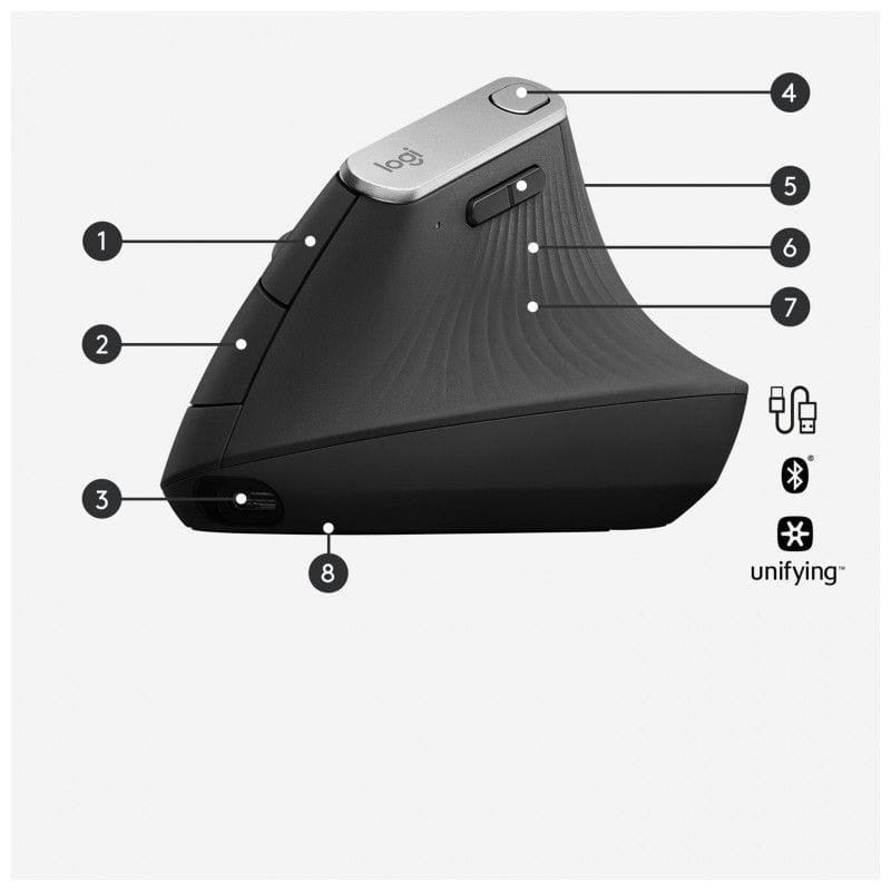 Souris verticale sans fil Logitech MX 4000 DPI - Droitier - Ítem3
