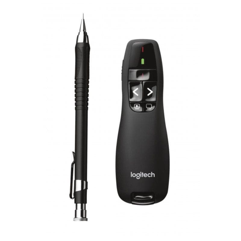 Dimensions réduites du Pointeur Laser sans Fil Logitech R400 Noir