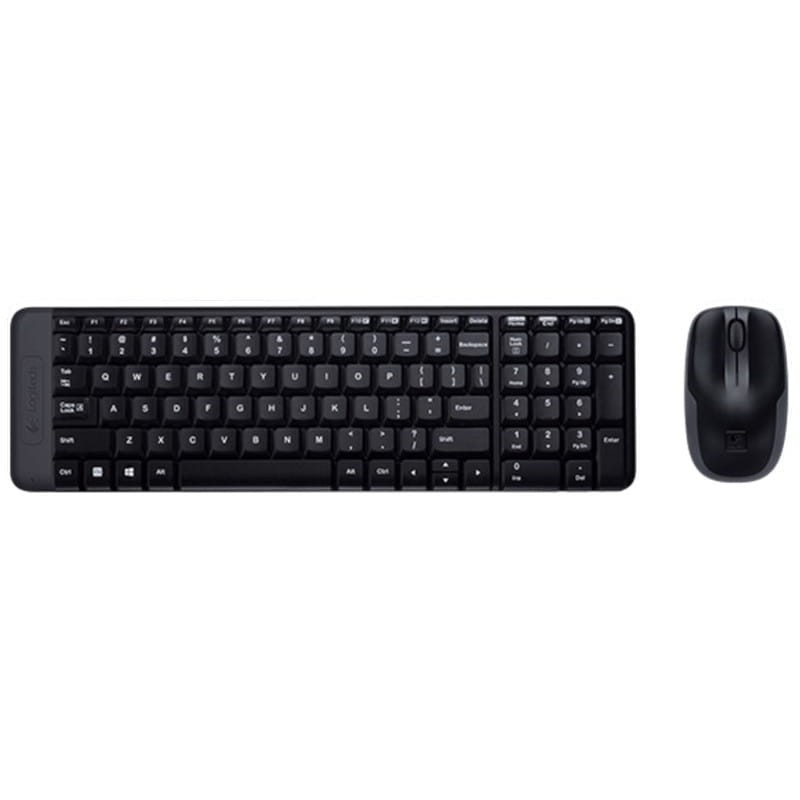 Kit Combo Keyboard + Rato Logitech Wireless MK220 USB Português Preto - Item
