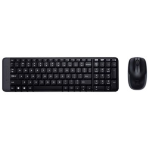 Kit Combo Keyboard + Rato Logitech Wireless MK220 USB Português Preto