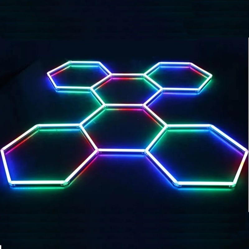 Luz hexagonal ZT/F552-RGB LED RGB Blanco - Luz para techo - Ítem