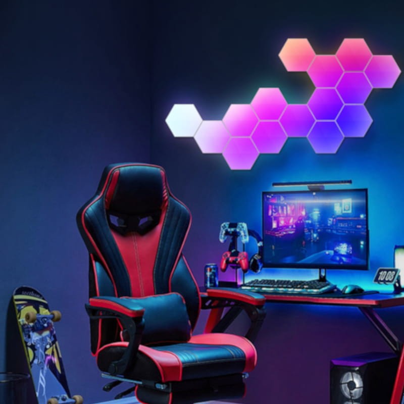 Lumières LED RVB hexagonales avec Bluetooth - Ítem4