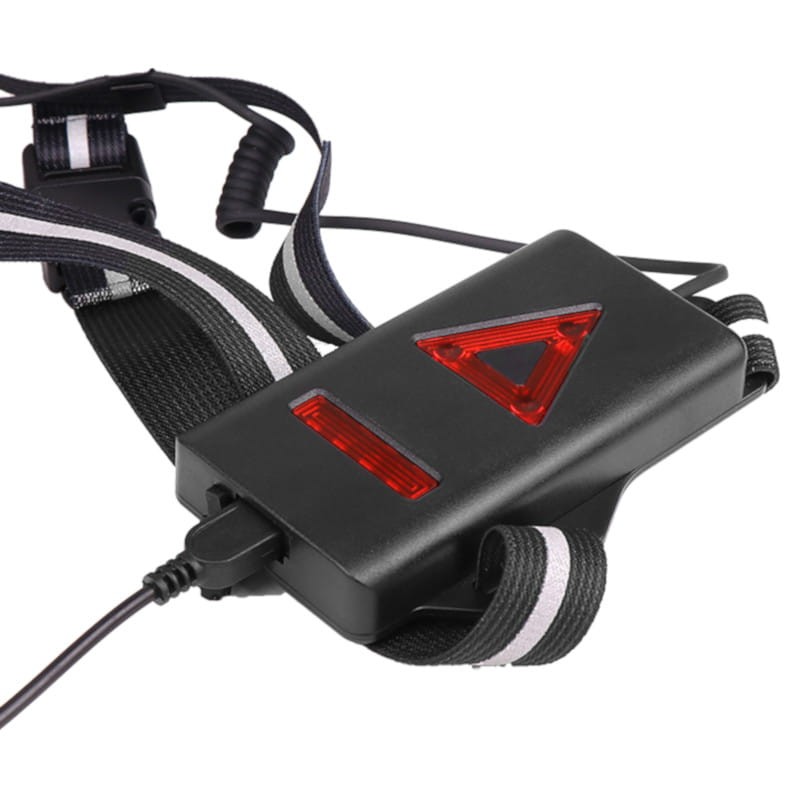 Luz traseira e frontal LED de Segurança para Running/Caminhada Preta - Item1