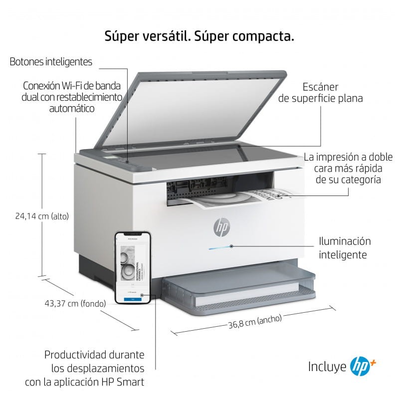 Impressora Laser HP LaserJet M234dwe Laser WiFi Preto e Branco Cinzento - Impressora Laser - Item4