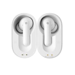 Timekettle M3 Versão Offline Sem Fios Bluetooth ANC 25 h Branco: earbuds brancos intra-auriculares com ponteiras de silicone e conectores de carga dourados