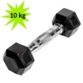 Mancuerna Hexagonal Rubber de 10kg - Ítem