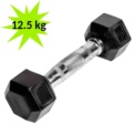 Mancuerna Hexagonal Rubber de 12.5kg - Ítem