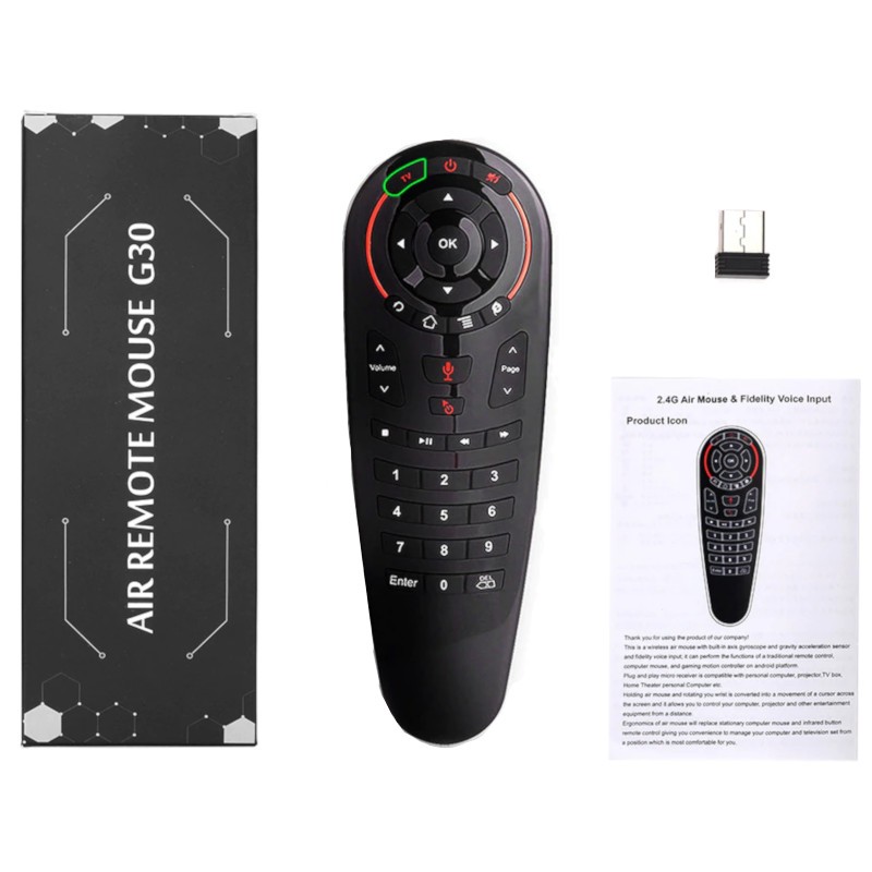 Mando Air Mouse Control por Voz G30S - Ítem3