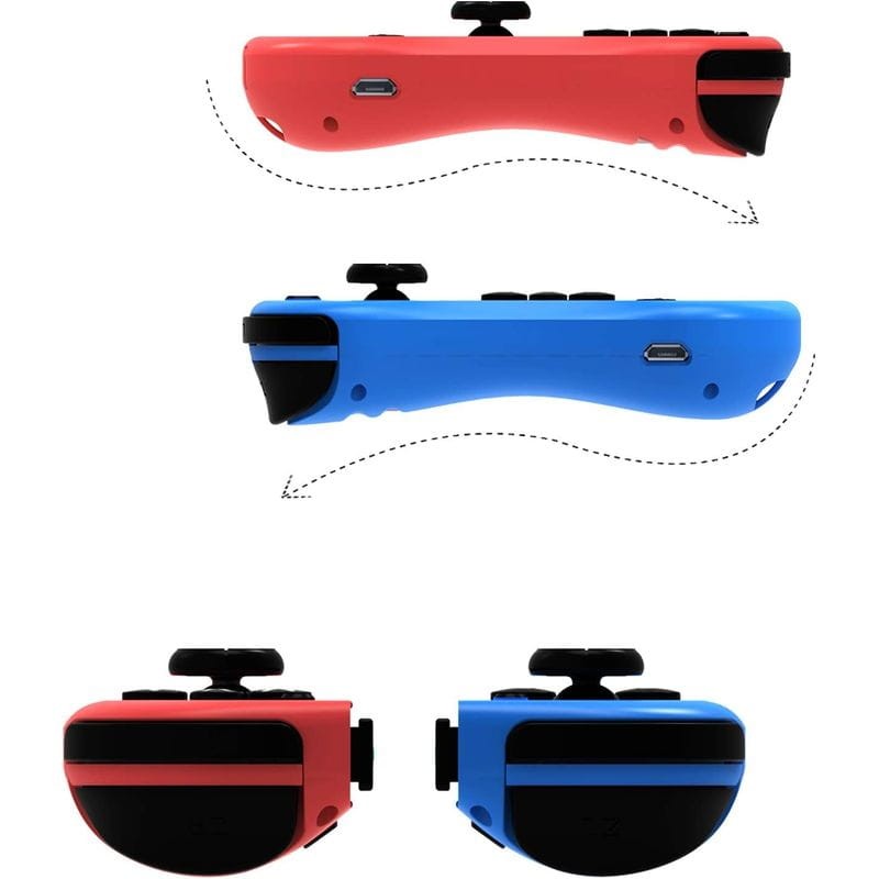 Mando Ergonómico J-C Set Izq/Dcha Azul/Rojo - Ítem1