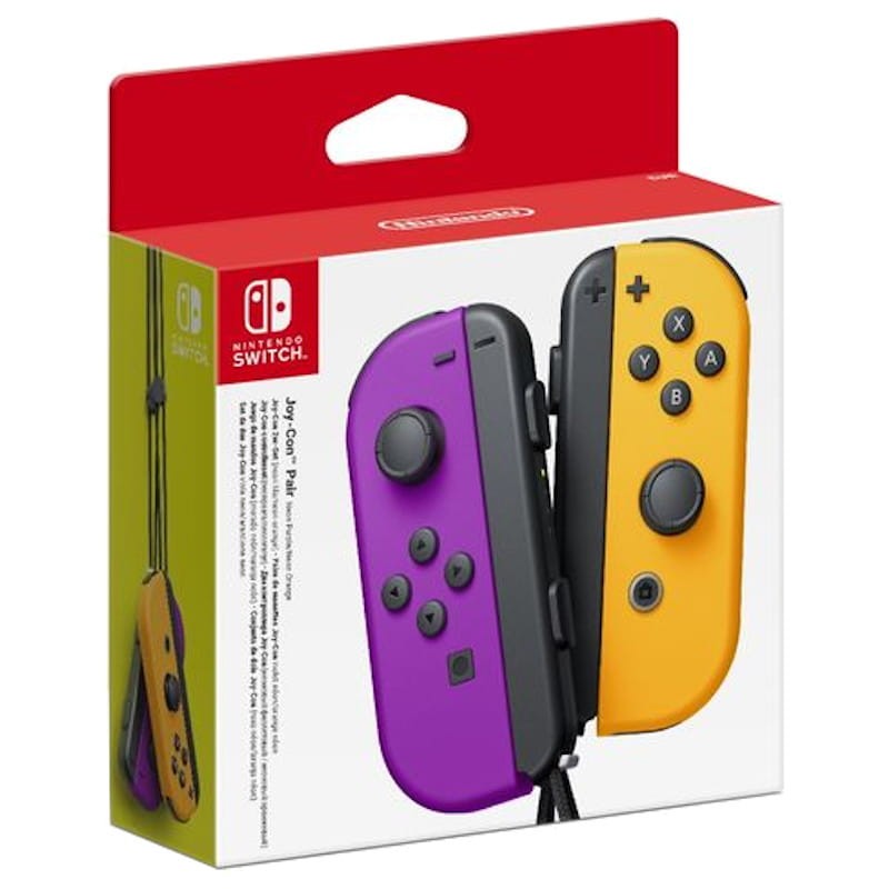 Joy-Con Manette Set Gauche/Droite Nintendo Switch Violet Orange - Ítem2