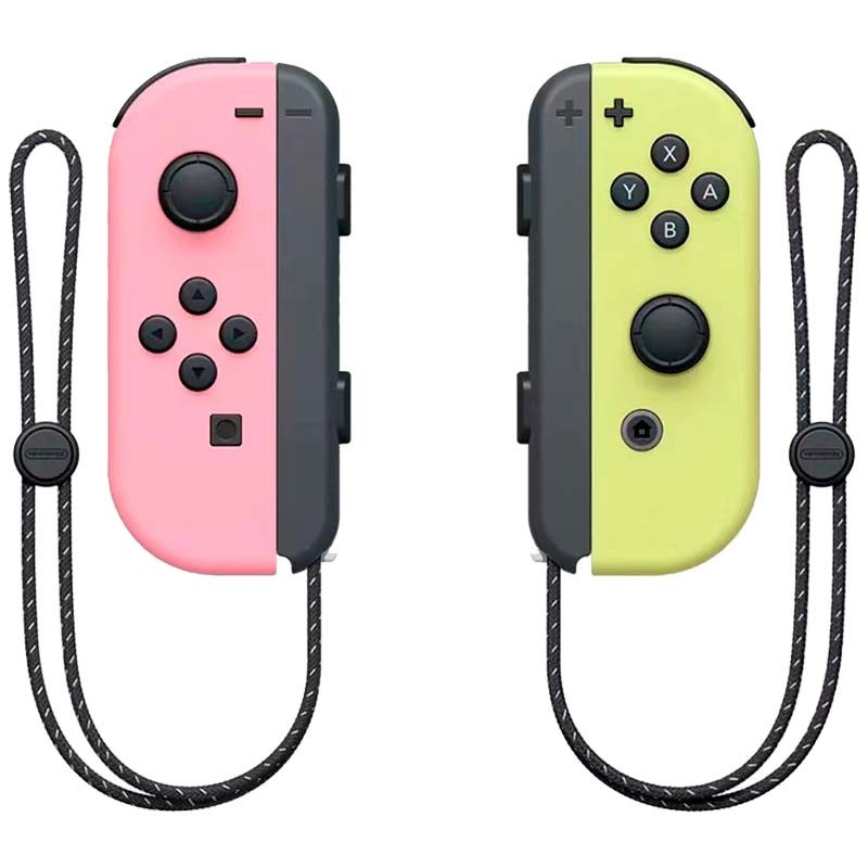 Juego de mandos Joy-Con rosa (I) y amarillo (D) compatibles con Nintendo Switch - Ítem
