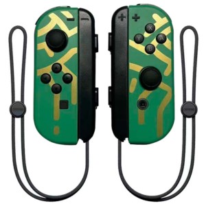 Conjunto de controladores Joy-Con L+R desenho Tears 2 Verde compatíveis com Nintendo Switch