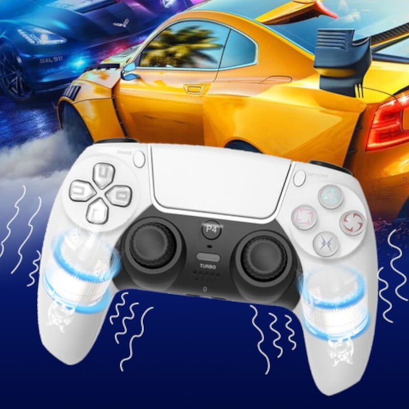 Manette PS4 Powergaming P49 Blanche - Ítem4