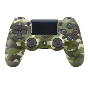 Mando Sony PS4 Dualshock Verde Camuflaje V2 - Mando Oficial de Sony PS4, Panel Táctil, Salida Audio 3.5 mm, Autonomía de 5 a 7 horas, barra de iluminación