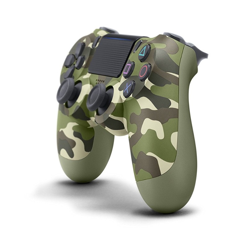 Comando Sony PS4 Dualshock Verde Camuflagem V2 - Comando oficial Sony PS4, Painel táctil, 3.5mm de Saída de Áudio, 5 a 7 horas de Autonomia, barra de iluminação - Item1