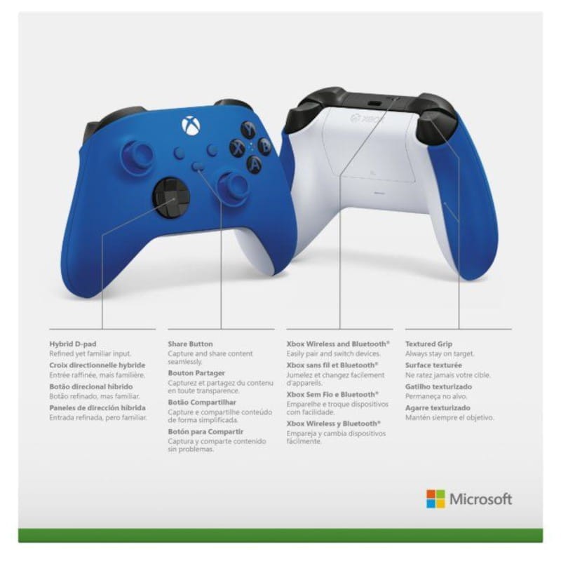 Mando Inalambrico Microsoft XBOX / Tecnologia Bluetooth / Color Blanco.