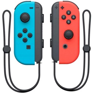 Conjunto de comandos Joy-Con azul (L) e vermelho (R) compatíveis com Nintendo Switch
