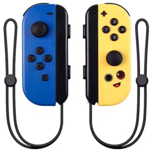 Conjunto de comandos Joy-Con L+R Design Banana compatíveis com Nintendo Switch