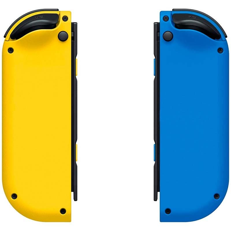 Vista detrás do conjunto de comandos Joy-Con R&D Banana design compatível com Nintendo Switch