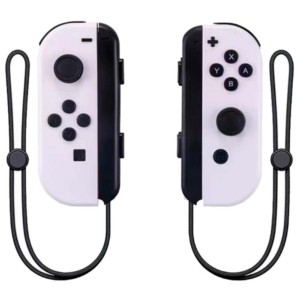 Ensemble de manettes Joy-Con L+R Blanc compatibles avec Nintendo Switch