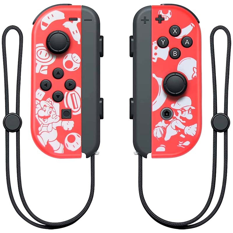 Conjunto de comandos Joy-Con L+R Design Vermelho M compatíveis com Nintendo Switch - Item