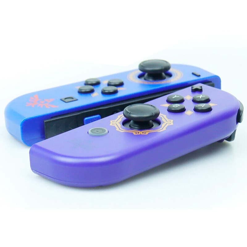 Vista lateral do Conjunto de comandos Joy-Con L+R Design Sword compatíveis com Nintendo Switch