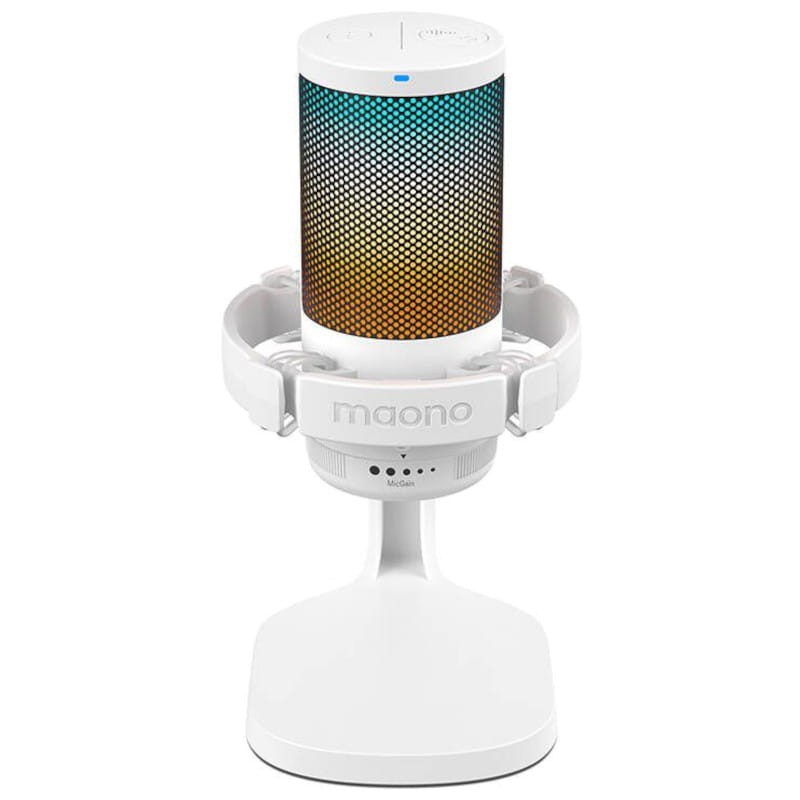Maono DGM20 RGB Branco - Microfone USB para Gravação e Streaming no PC - Item