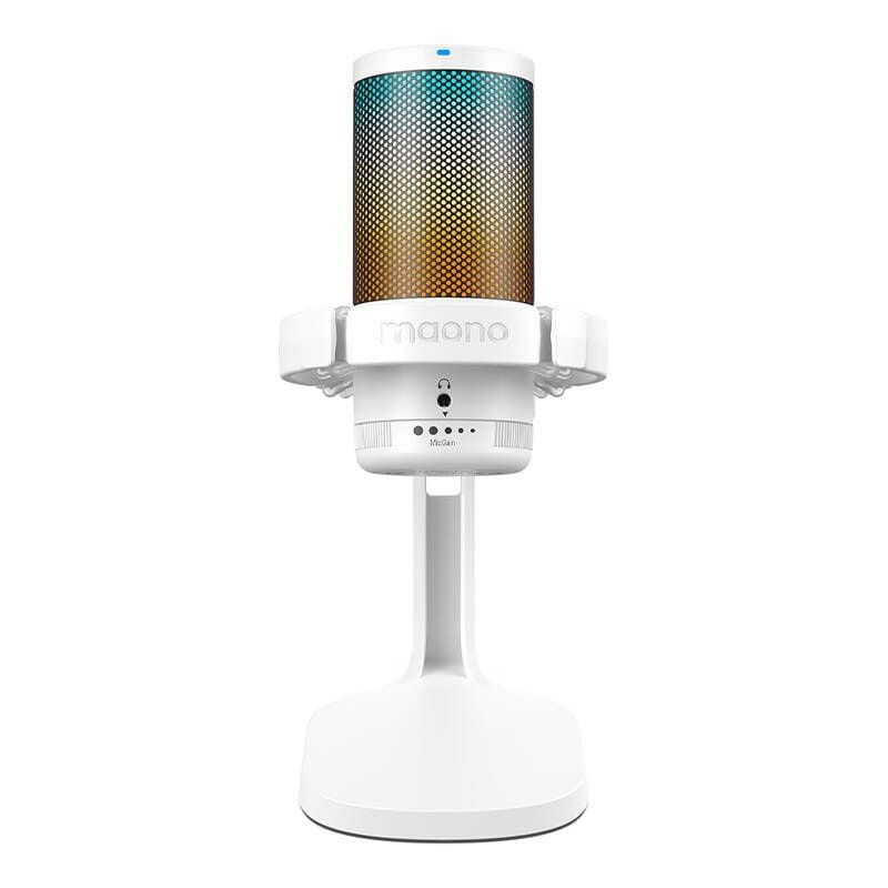 Maono DGM20 RGB Branco - Microfone USB para Gravação e Streaming no PC - Item1