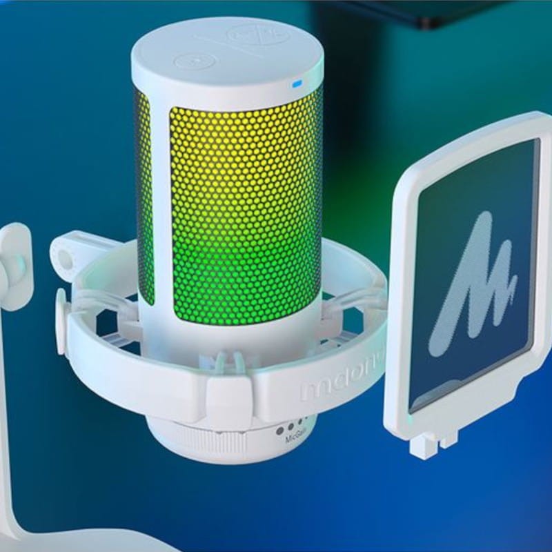 Maono DGM20 RGB Branco - Microfone USB para Gravação e Streaming no PC - Item4