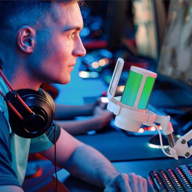 Maono DGM20 RGB Branco - Microfone USB para Gravação e Streaming no PC - Item8