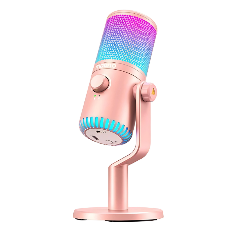 Maono DM30RGB Rosa - Micrófono USB para Grabación y Transmisión en PC - Ítem